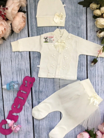 Купить оптом 172. Костюм 3-х предметник "юбка" , хлопок 100 % интерлок в Дзержинске