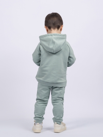 311-ОЛ. Свитшот с капюшоном + Штаны, хлопок 65%, 35% ПЭ, 3-х нитка ( без начеса) олива 122,128,134,140